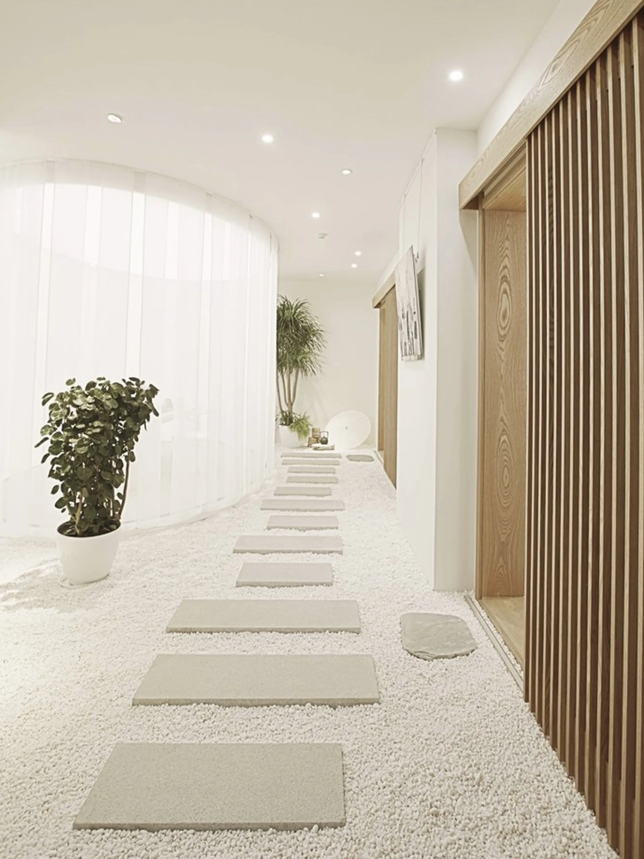 A long straight corridor.