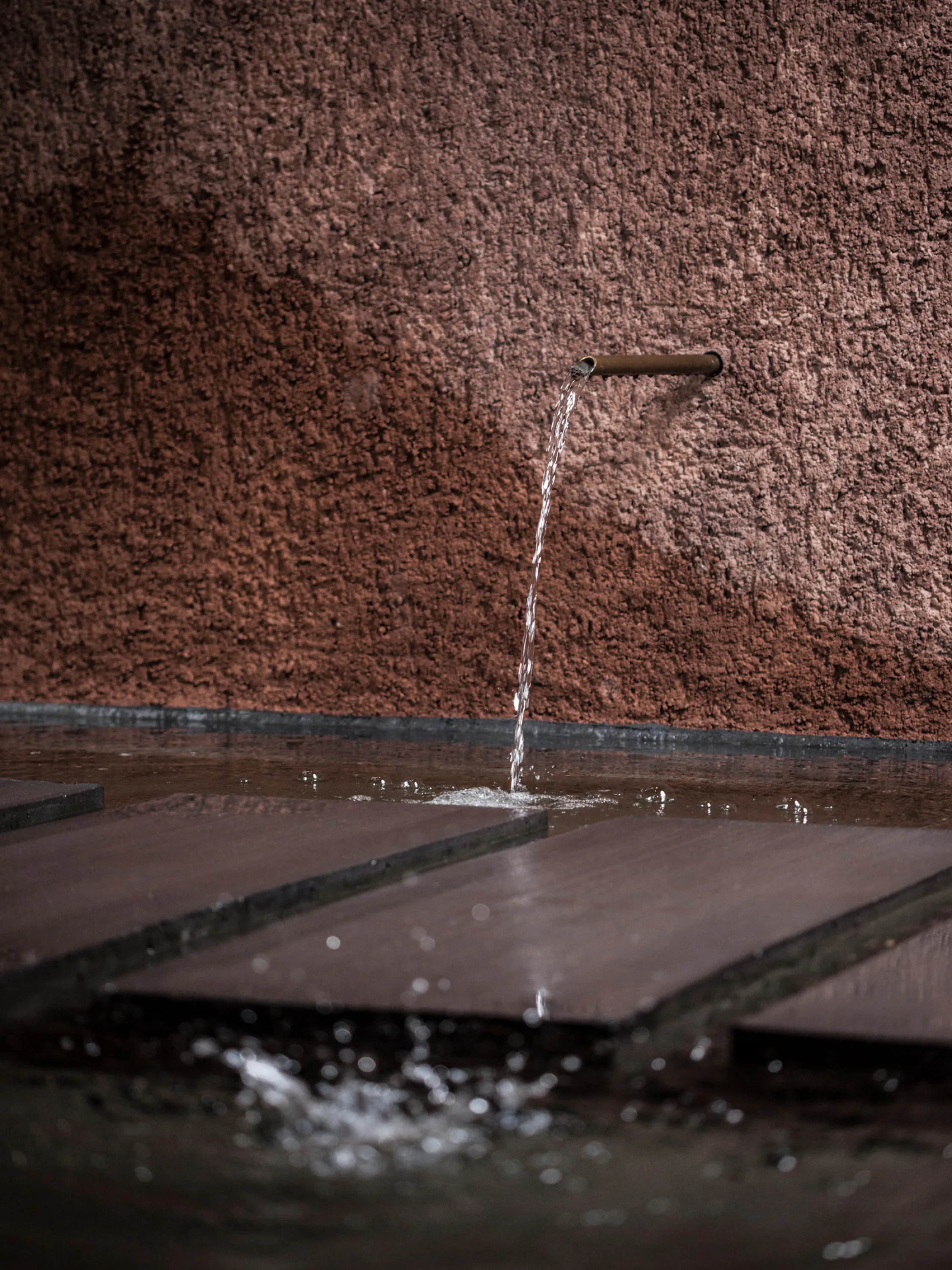 Small fountain.