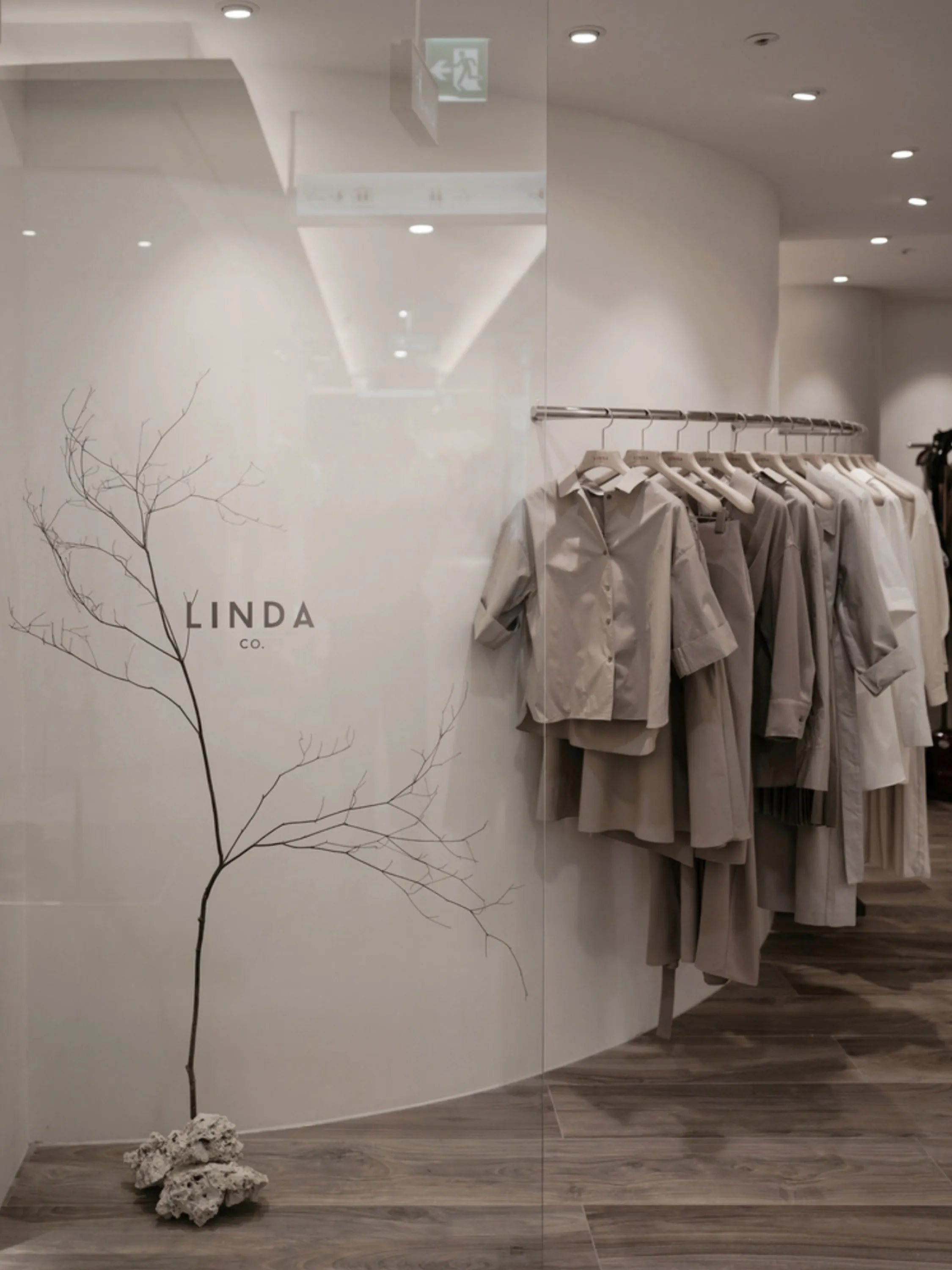 Branch framing a store name.