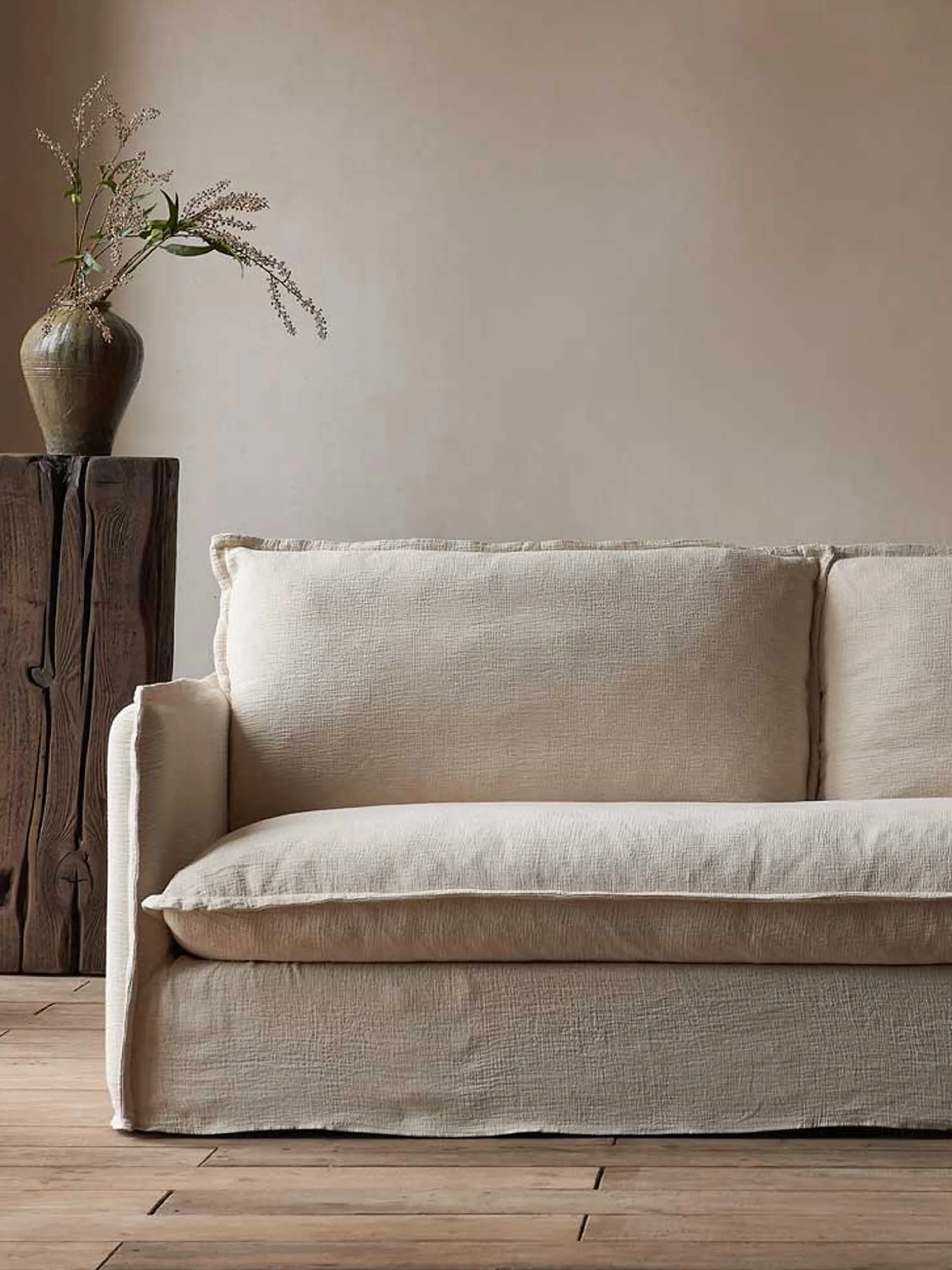 Textured living room.