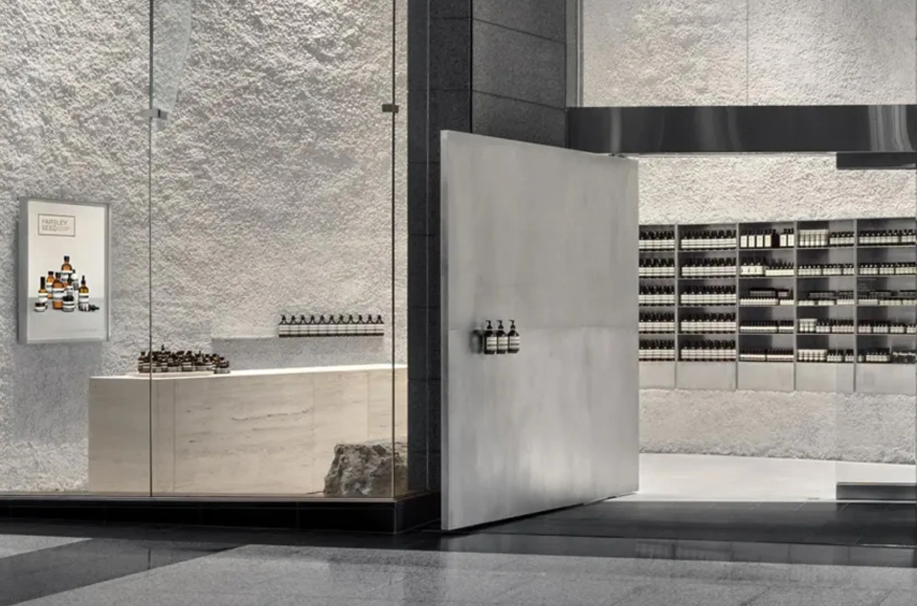 View of store entrance.