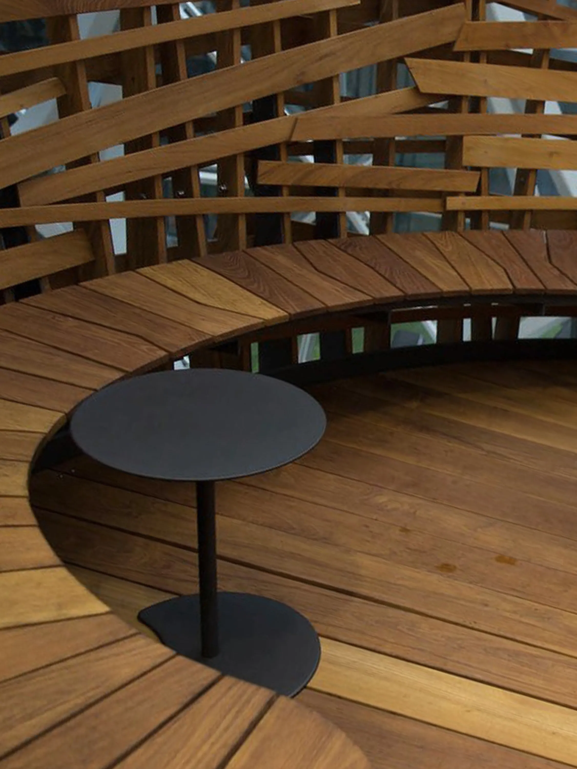 Intimate seating area.