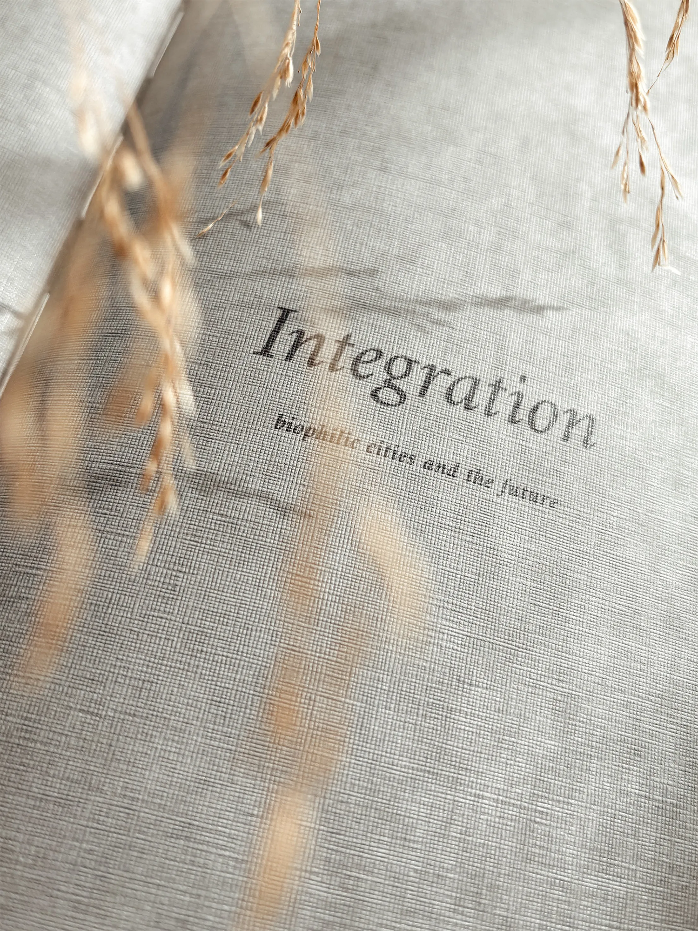 Opening page of A Biophilic Year's chapter 4: Integration.