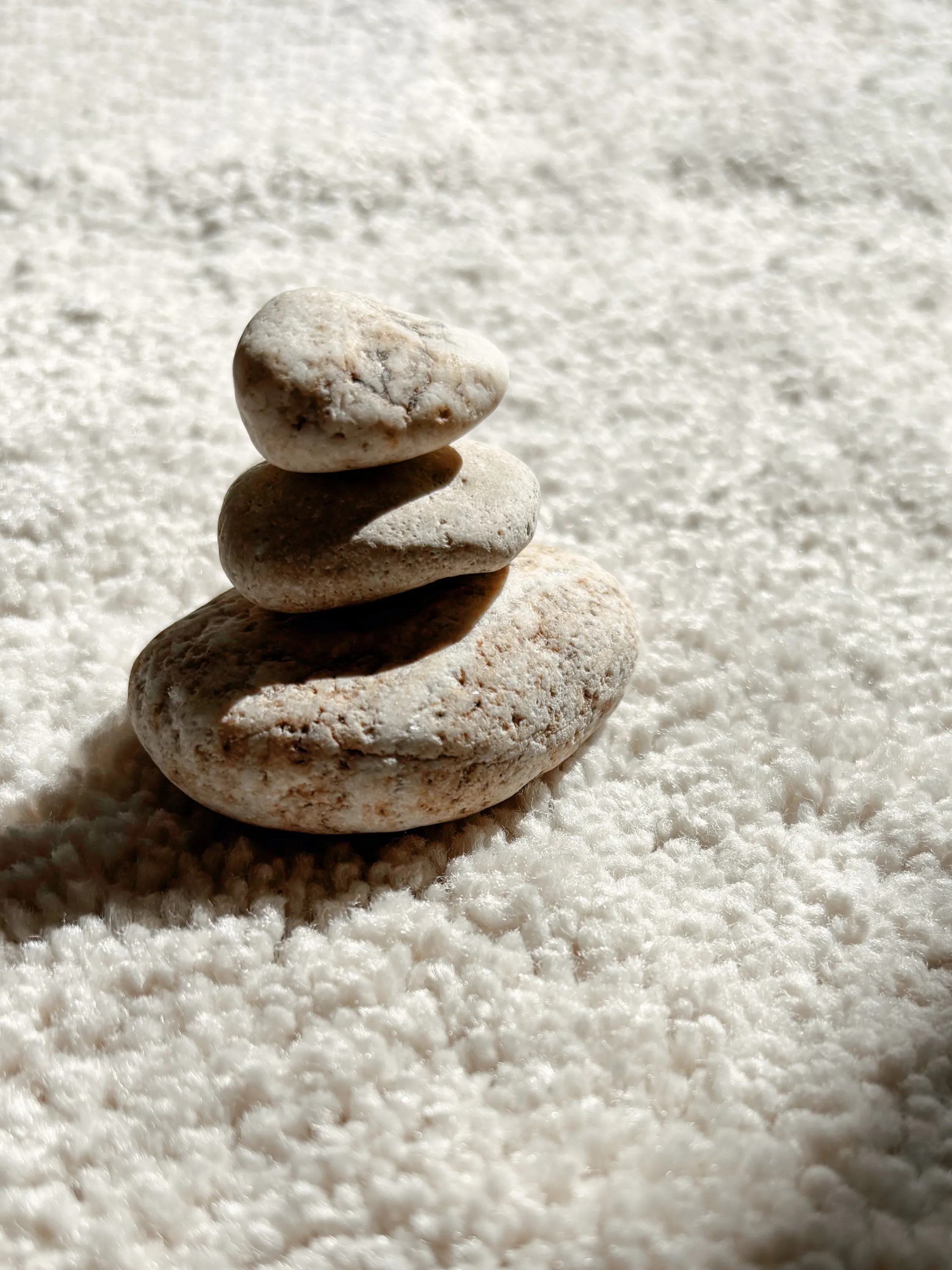 A stack of pebbles in balance.