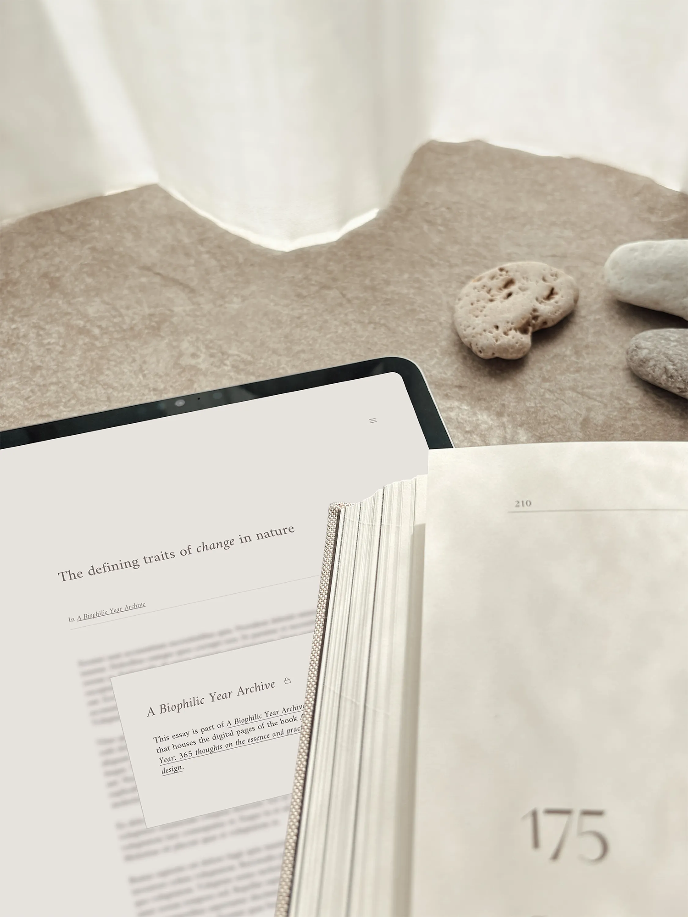 The book A Biophilic Year and archive.
